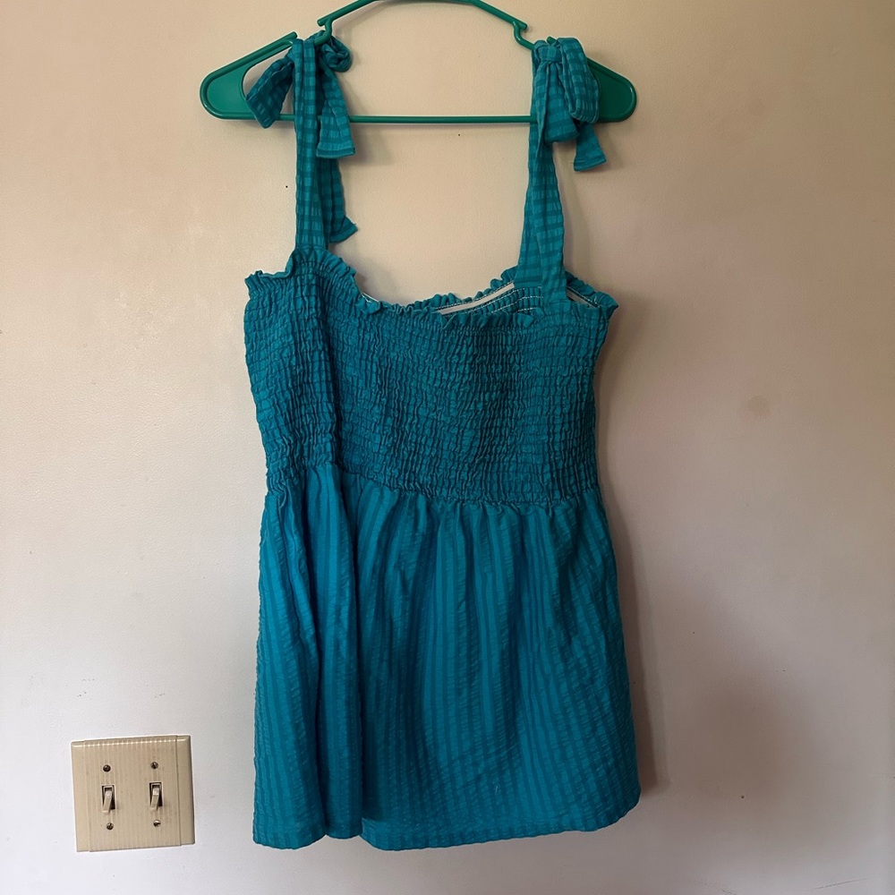 White Birch XL blue tank